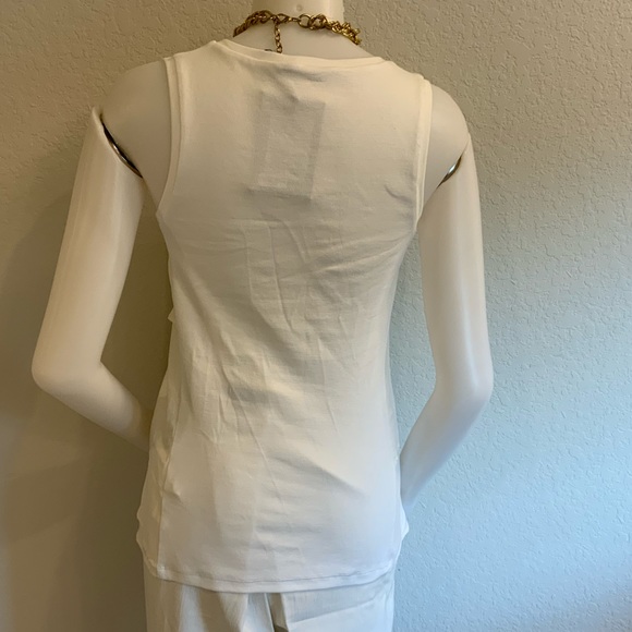PESERICO White Cotton Silk Layered Top Sz IT42/US6 - Picture 7 of 11